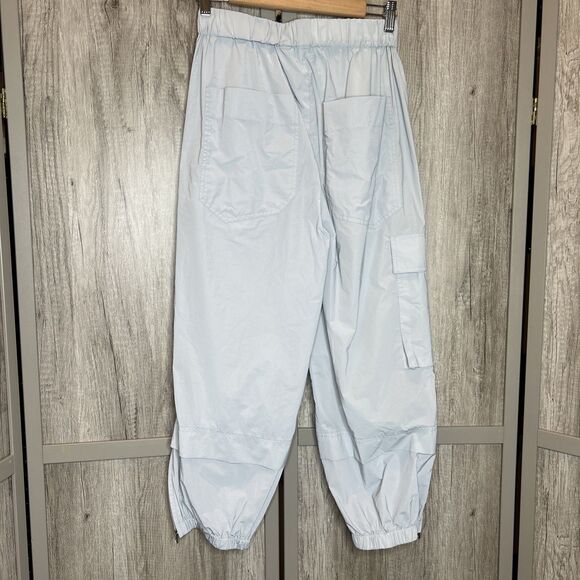 Tibi Jogger Pants Large Pockets Ankle Zippers Light Gray Color Size XS - Picture 5 of 10